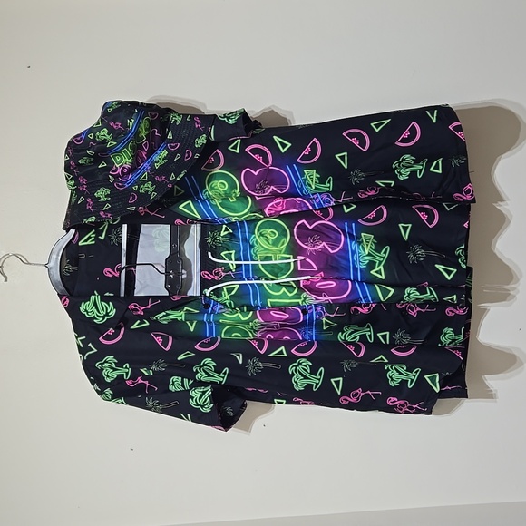 Disco 80's Shirt Hat and Swim Trunks